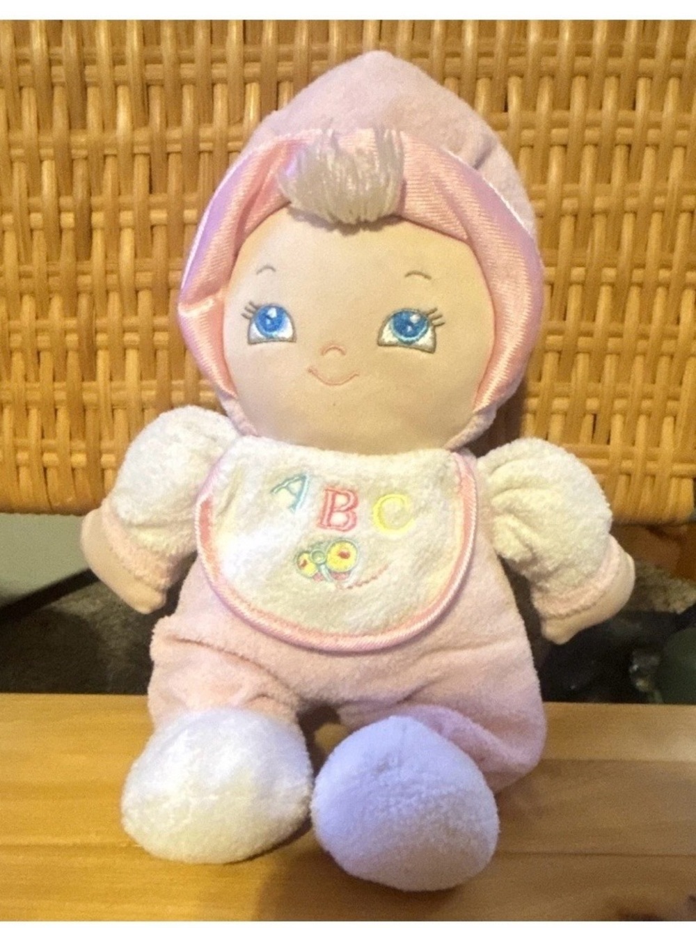 Vintage Goldberger ABC Baby Doll - Pink Soft Toy